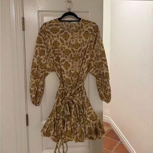 Rhode Ella Dress Yellow Medium